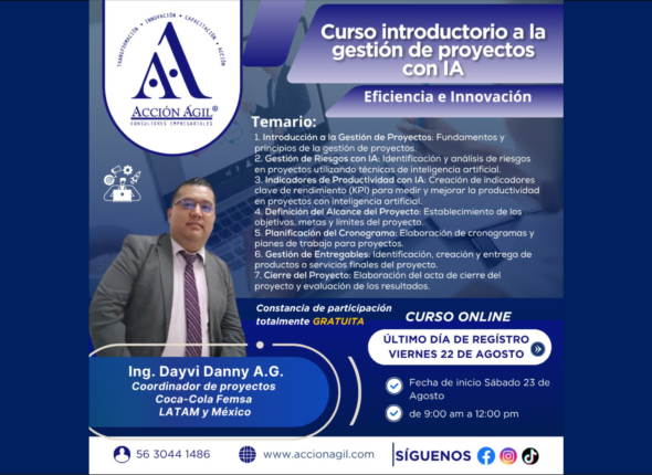 Curso introductorio a la gestion de proyectos banner